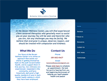 Tablet Screenshot of bowenwellnesscenter.com